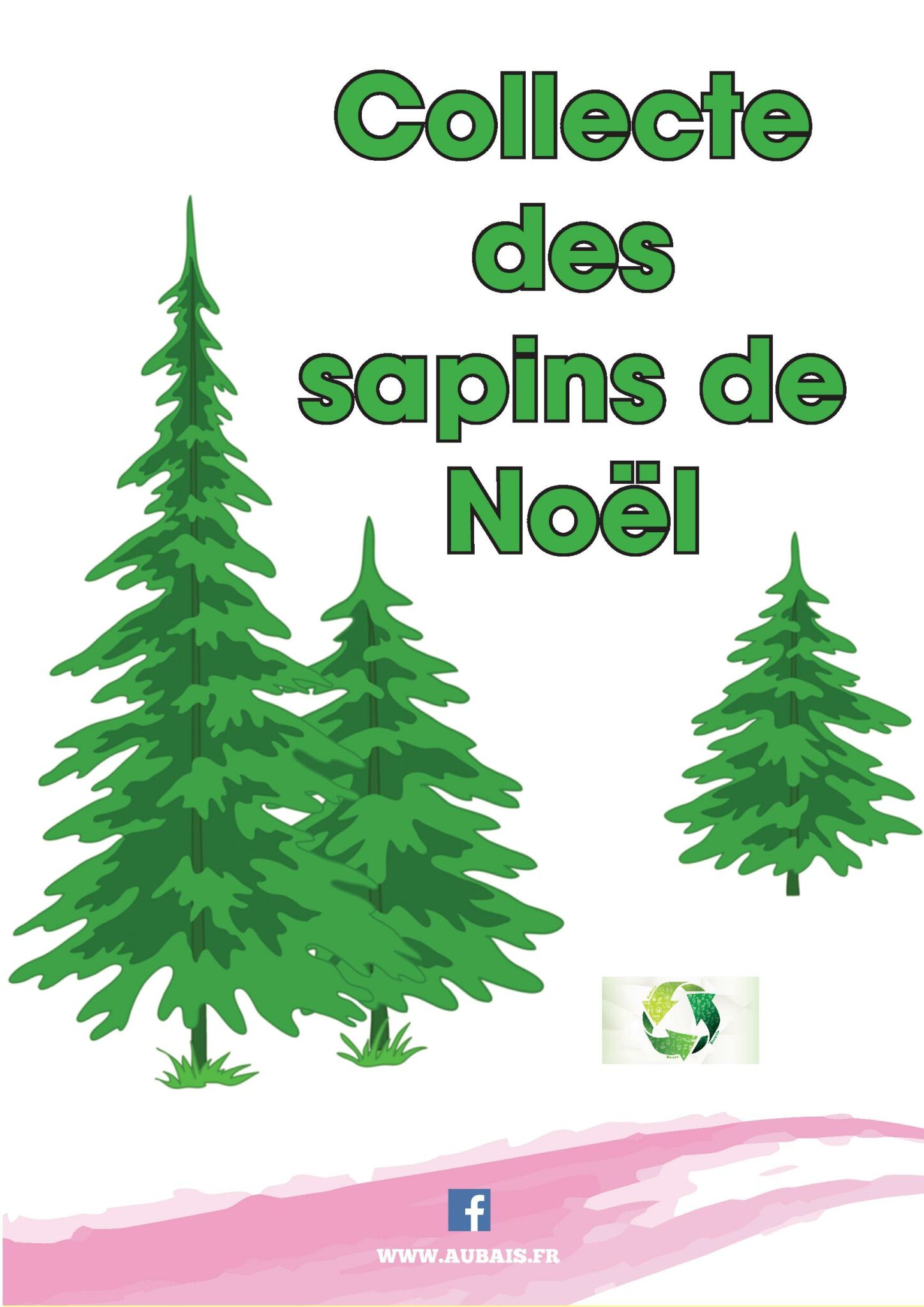 Ramassage des sapins de Noël - Aubais